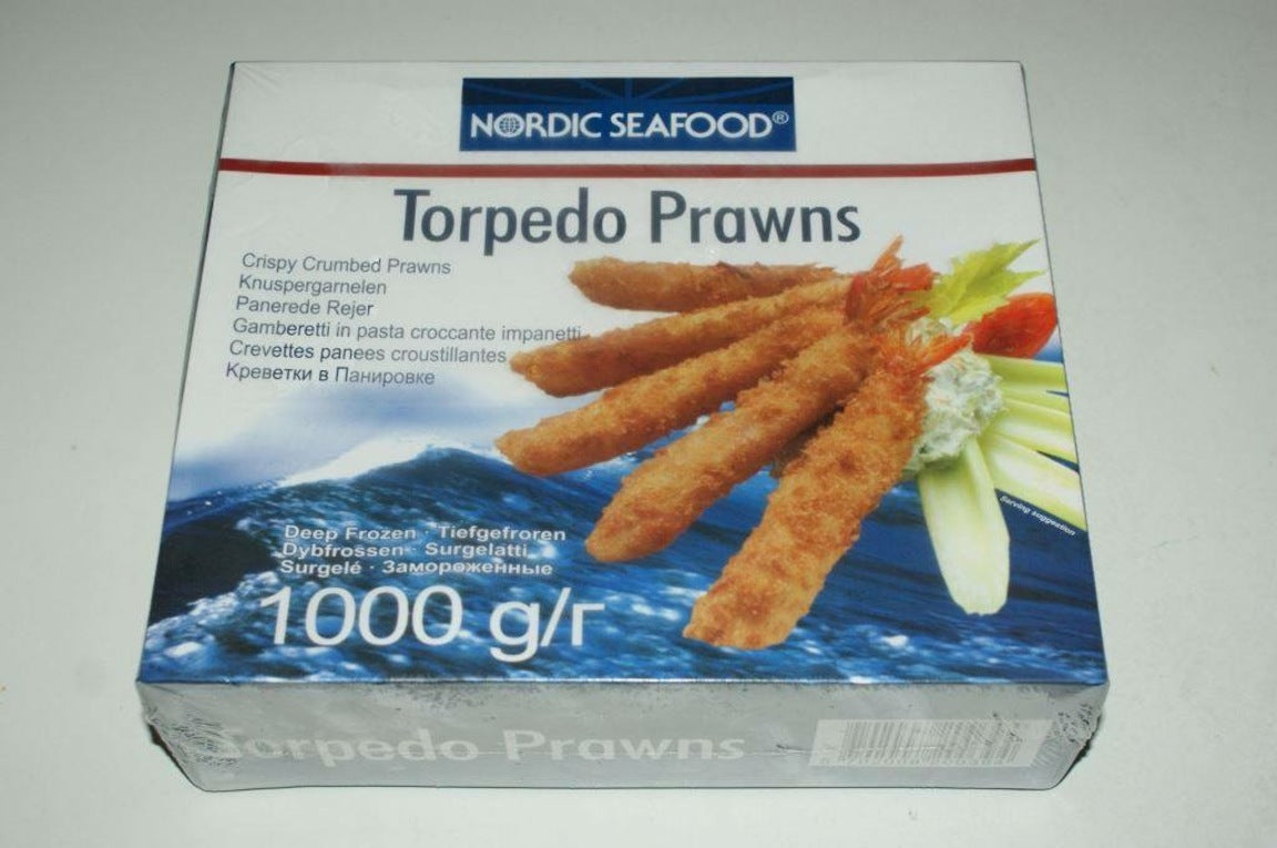 Torpedo paneraðar rækjur 1,0 kg